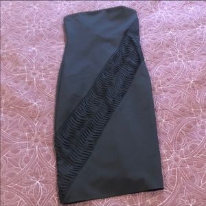 Kimberly ovitz black strapless dress